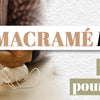 femme qui apprend à faire du macramé avec du fil de coton