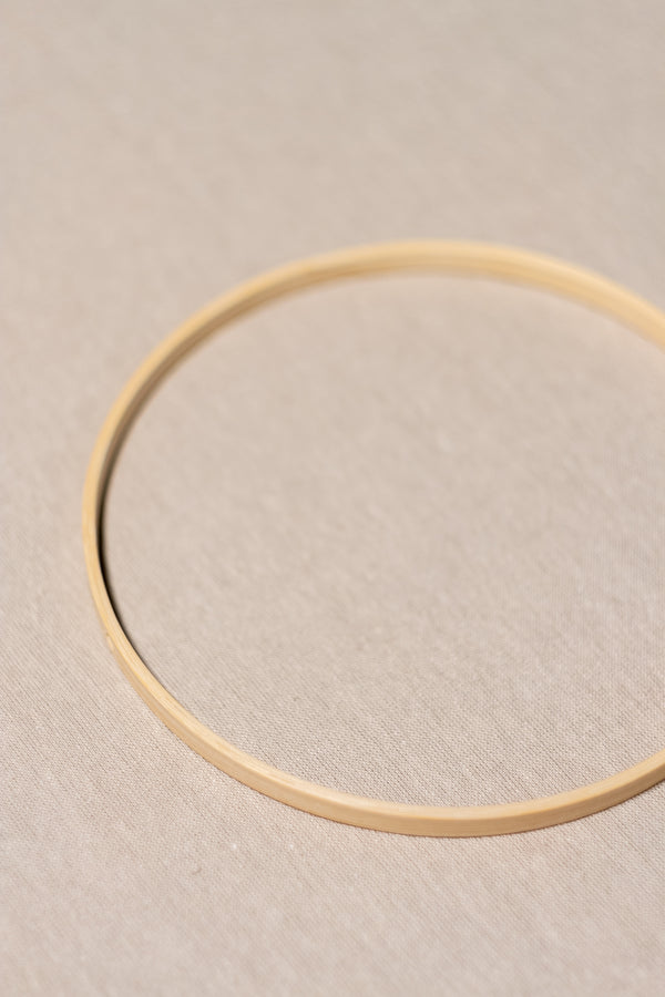 Zoom sur un cercle en bois
