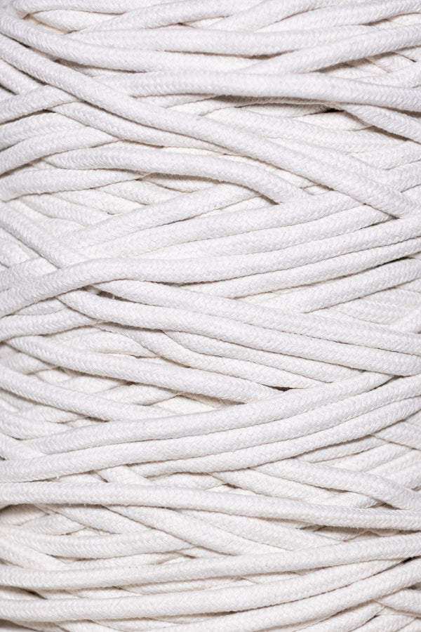 Corde à macramé tressée 8 mm beige