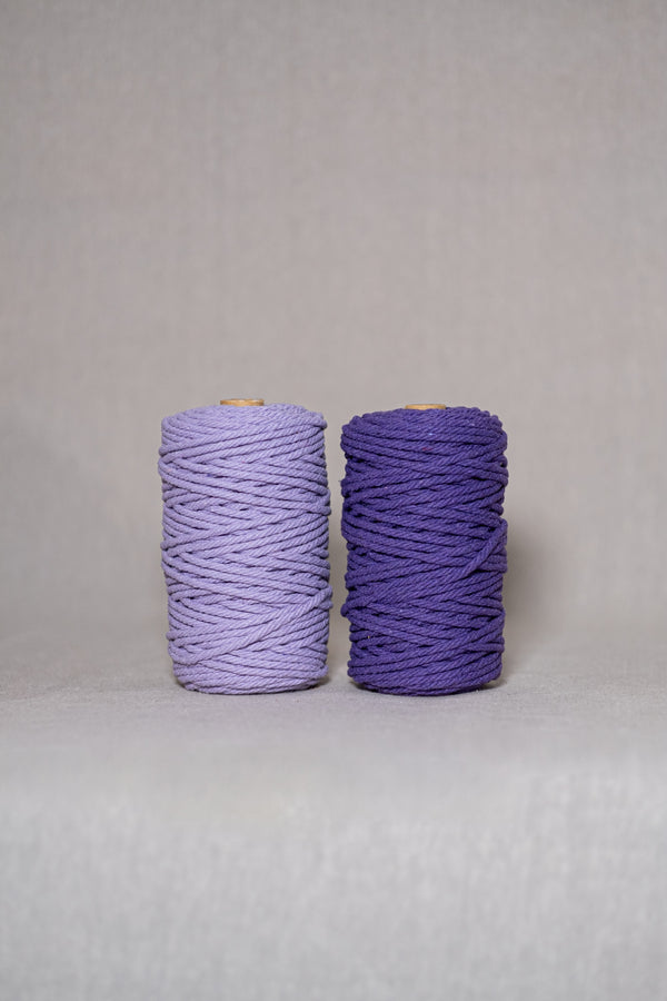 Cordes à macramé violettes