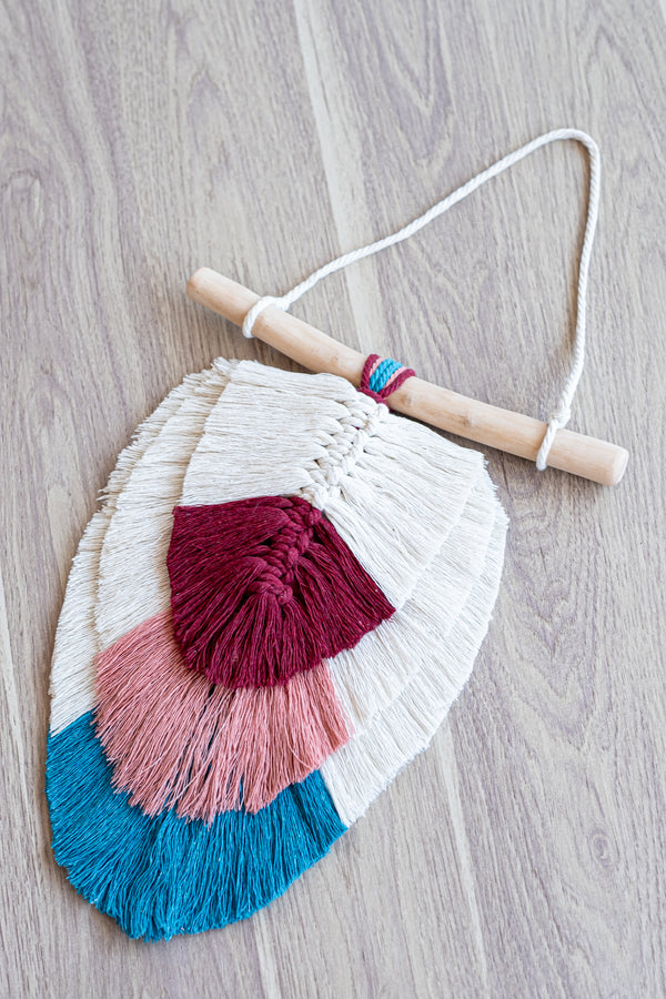 Kit Plumes Tricolores bois flotté