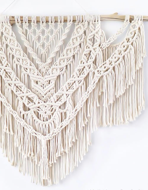gros plan déco macramé