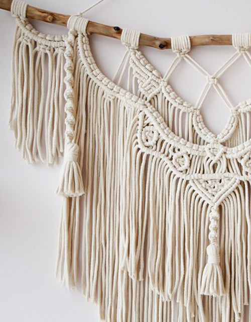 tressages détailles de macramé