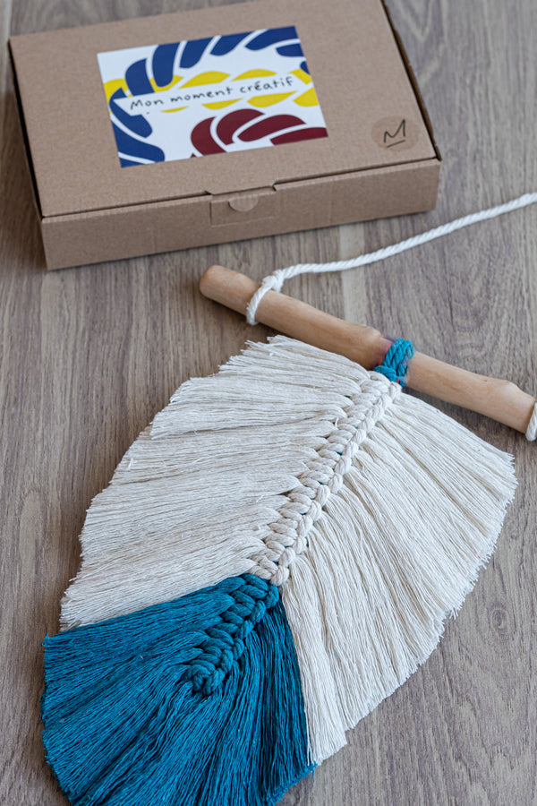 Kit Plume Colorée bois flotté